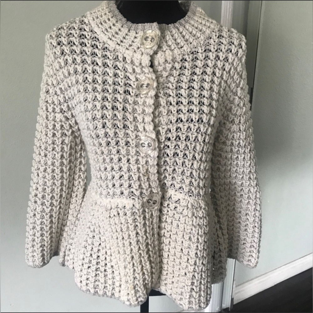 Elyse Walker Chunky Knit Oui Moments Sweater Size 38 (6).